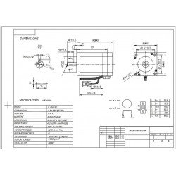 12N.m Nema 34  Шаговый двигатель с замкнутым контуром 34SSM5460-EC1000 / 86HB250-156B