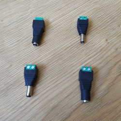 Male To Female DC adapter 2.1 x 5.5mm 2 gab. (Pārī)