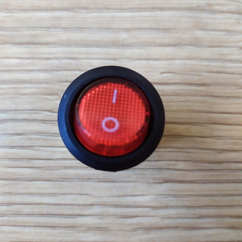 Round Rocker Switch 20MM 4 Pin ON/OFF 6A Amps 250VAC DPST Latching 220V