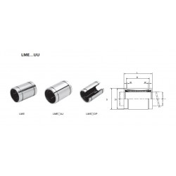 LME...UUAJ  linear bearings Linear Bushings Adjustable Series