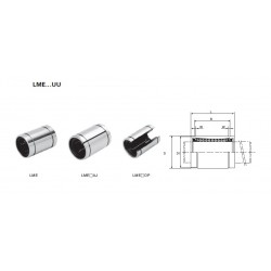 LME...UUAJ Линейный подшипник Adjustable Series