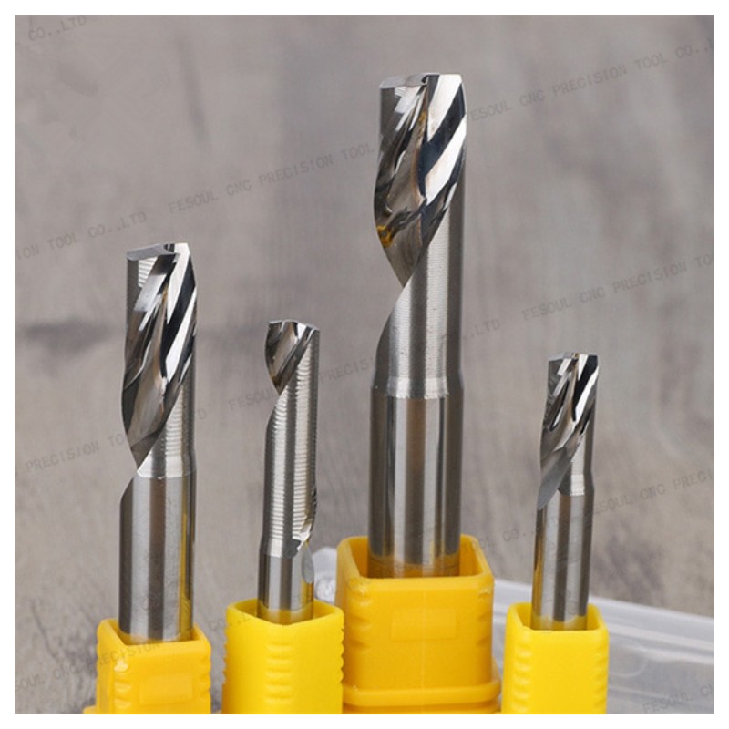 3,175mm Shank x CED 2mm - 3.175mm 1 Flute Single Flute CNC End mill Router bits for aluminum