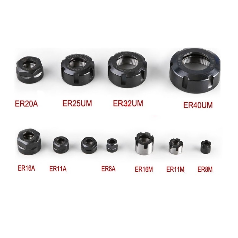 Nut for Spring Collet ER11- ER40 CNC milling Engraving machine