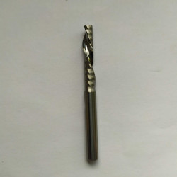 AAA Shank 4mm CED 4mm X CEL22mm-25mm Left Hand Single Flute Down cut Spiral Bits