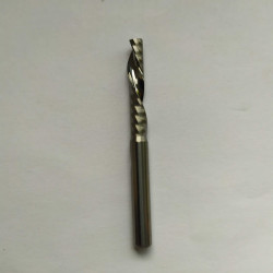 AAA Shank 4mm CED 4mm X CEL22mm-25mm Left Hand Single Flute Downcut Spiral Bits