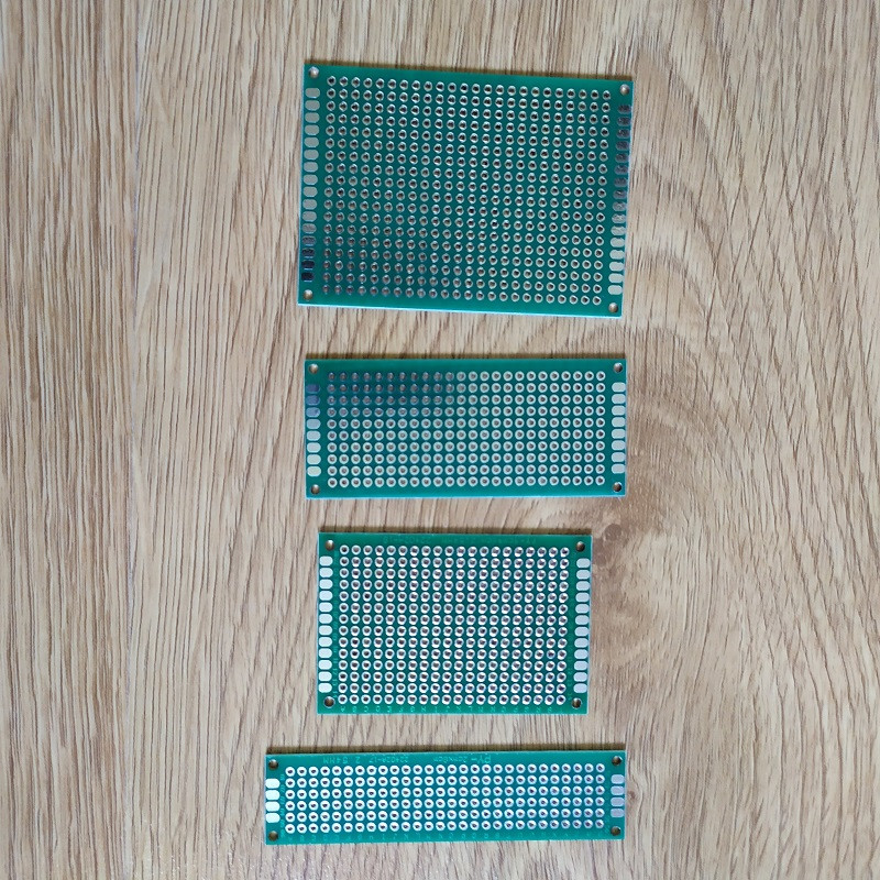 4 gab. Elektroniskās PCB plates Diy universālās iespiedshēmas plates abpusējas prototipēšanas PCB Arduino vara plāksnei