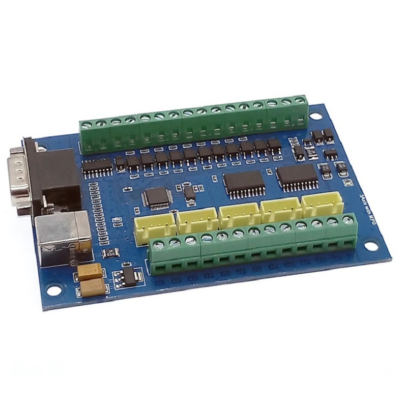 CNC USB MACH3 100Khz Breakout Board 5 Axis Interface Driver Motion Controller 