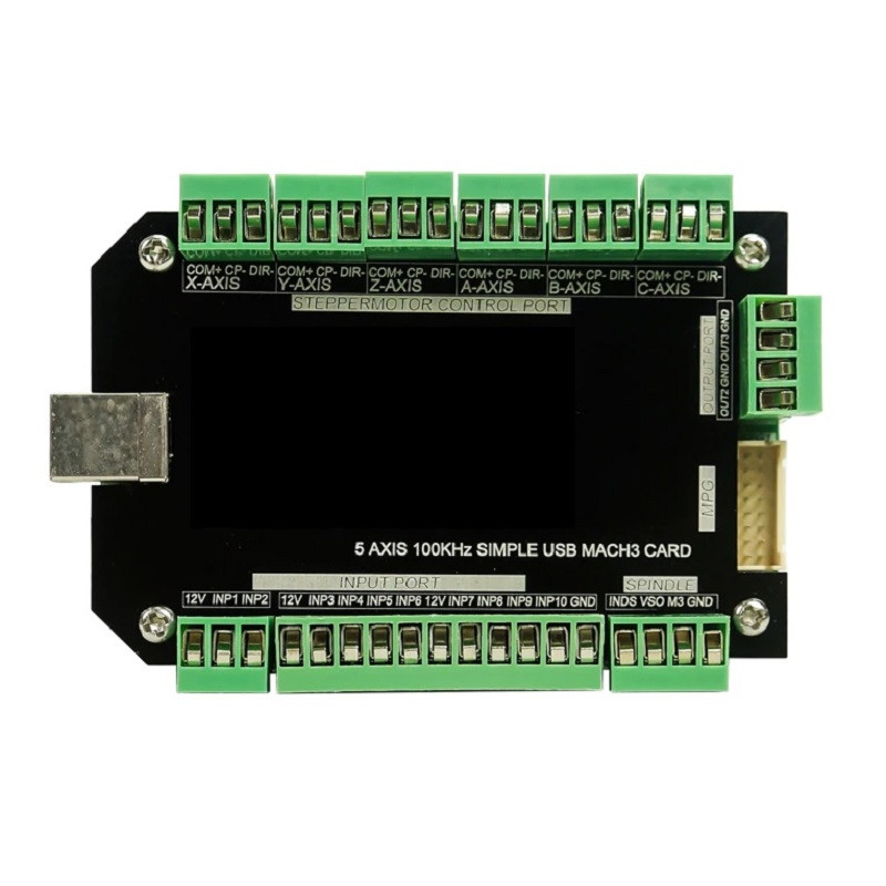 5 Axis Mach3 USB CNC Motion Control Breakout Board