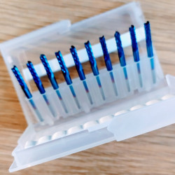 10pcs. 1.0mm-3,175mm CED 3.175mm Nano Blue Coated Кукуруза CNC фреза