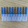 10pcs.  3,175mm CED 3.175mm Nano Blue Coated Кукуруза CNC фреза