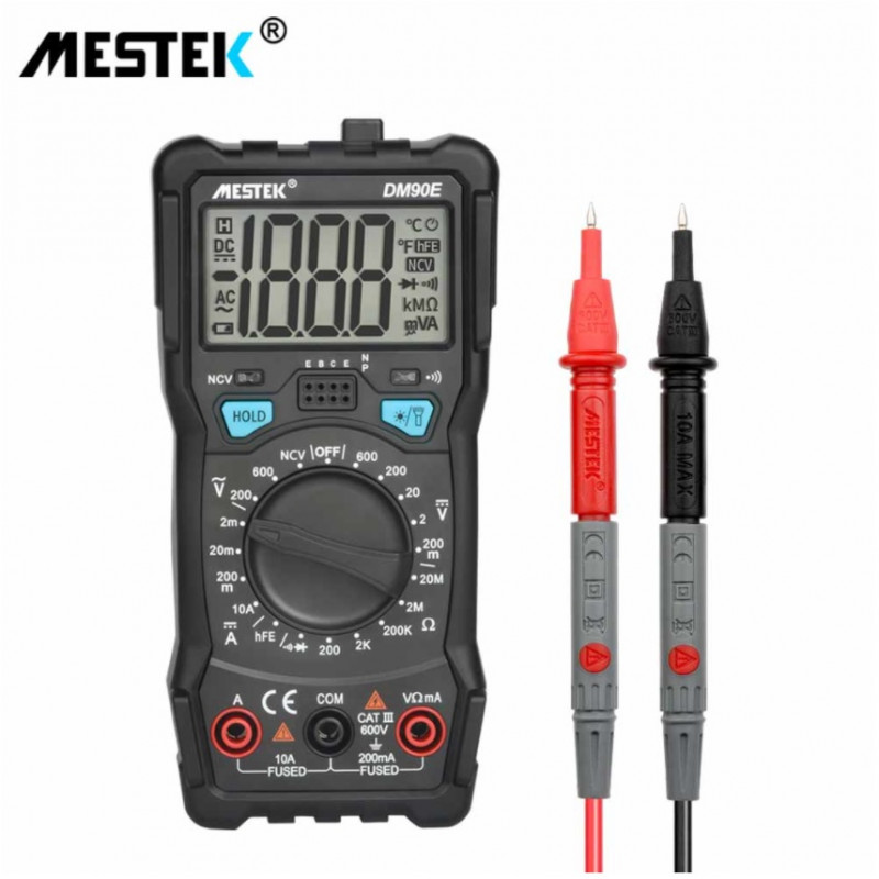 Mestek DM90E mini digital multimeter DC AC Voltage Current Tester Ammeter Multi tester