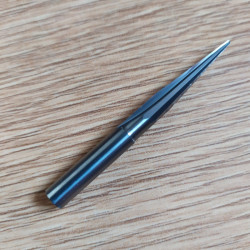 Tapered Ball Nose CNC Bit 6mm Shank 10 degree  R0.5mm  L 60mm