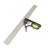 Измерительные инструменты Комбинированный алюминиевый, для мастерской, , угол, уровень 300 мм