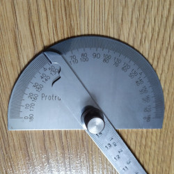 Protractor Angle Finder 14.5cm 180 Degree  Craftsman Ruler Stainless Steel Measuring Angle Ruler