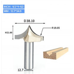 12,7mm(1/2") Shank x D38-51mm  Carving Сhamfer Facet CNC Router Bit