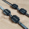 2 pcs. HGR20 HGR25 Linear guide + 4pcs. HGH20CA, HGW20CA, HGW25CA linear bearing. Set