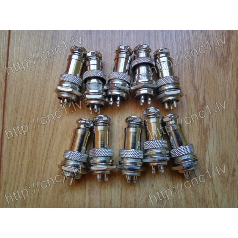 GX12 12mm aviācijas elektriskais saspraudnis metāla vīrišķais-sievišķais savienotājs 3-4 tapas