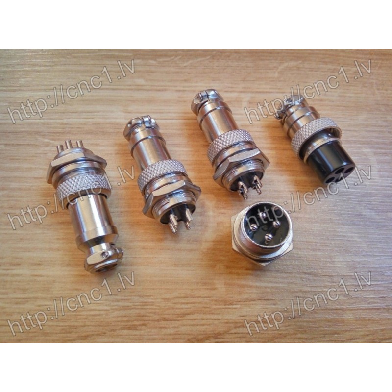 GX12 12mm Aviation Plug Metal Male Female Panel Connector