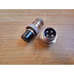 GX12 12mm Aviation Plug Metal Male Female Panel Connector