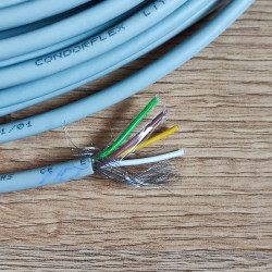 LIYCY 4 X 0,50mm  Flexible shielded signal cable 1 m