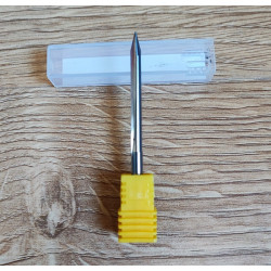 3.175mm - 4mm 2 Flutes Straight CNC Engraving V Bits deep cutter for wood hardwood
