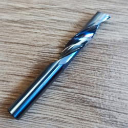 AAA 1 Flute alumīnijam, kompozītmateriālu paneļi 3A augstākās kvalitātes CNC gala frēze 3,175 mm/4 mm/6 mm kāts