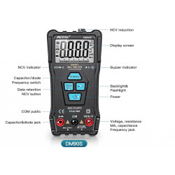 Mestek DM90S  DC AC мини-цифровой мультиметр переменного постоянного тока тестер