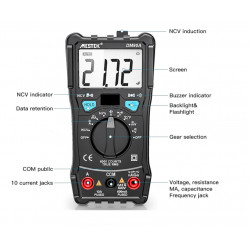 Mestek DM90E mini digital multimeter DC AC Voltage Current Tester Ammeter Multi tester