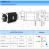 Nema 34  with 8.5N.m 5.6A Diameter 14mm stepper motor 86HS118-6204A14