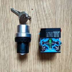 WDNSB1-Y Metal Key switch, 2 position