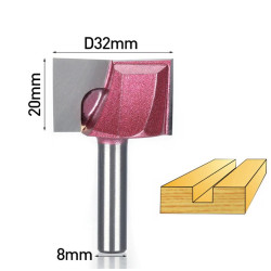 8mm SHK x 32mm CED для выравнивания плоскости стола CNC фрезы