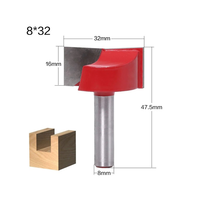 8mm SHK x 32mm CED для выравнивания плоскости стола CNC фрезы