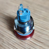 22mm metal emergency stop button switch with LED backlight.
