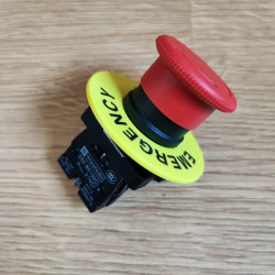 10A Emergency Stop Push Button Switch 1NC DPST AC 660V  Red Mushroom