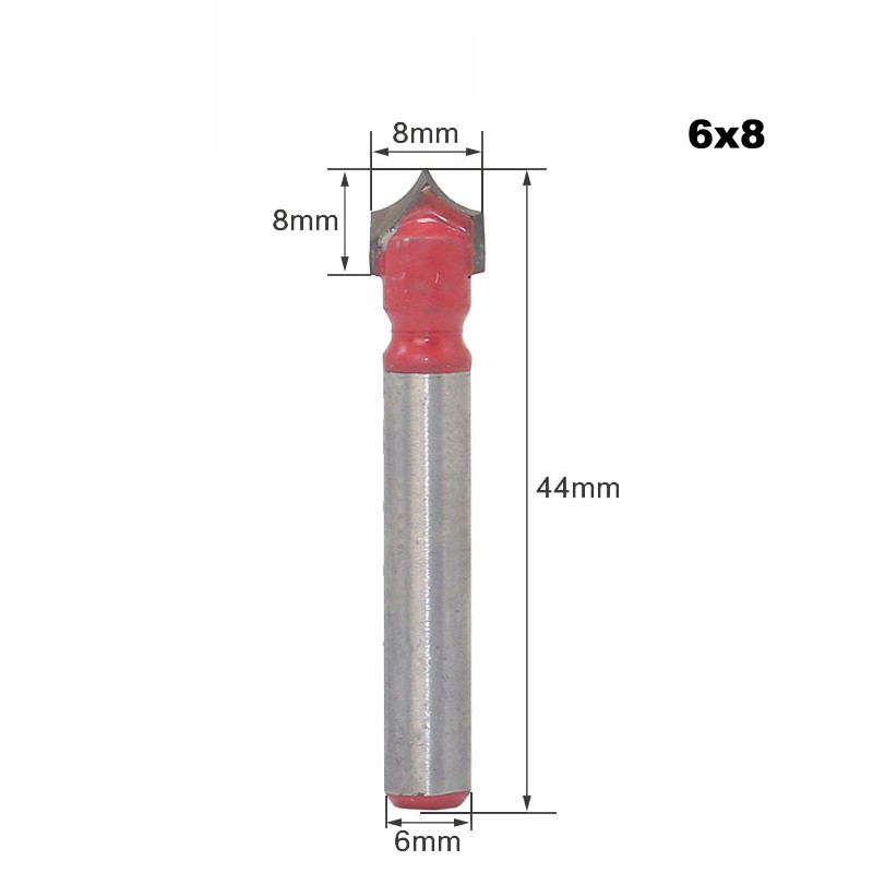 6mm Shank x D8mm-32mm  V Groove Carving CNC Router Bit
