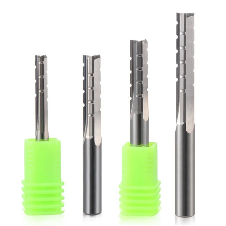 3 Flutes Straight Milling Bit 4mm 6mm CED Woodworking CNC Slotting Tool