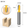 8MM Shank Long Blade Round Nose Wood Carving Router Bit (1 pc.)