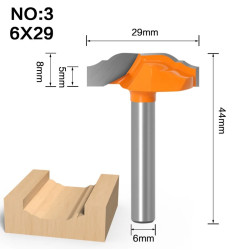 Хвостовик 6 мм Фрезы для MDF, дерева