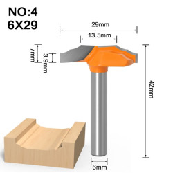 Хвостовик 6 мм Фрезы для MDF, дерева