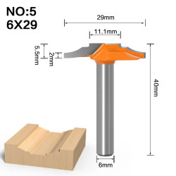 Хвостовик 6 мм Фрезы для MDF, дерева