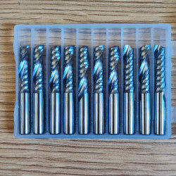 6mm x 22mm 1 Flute Spiral CNC Router Bits For Acrylic PVC MDF (1 gab.)