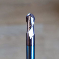 Ball nose for steel 2 Flute , AlTiN Coating HRC55 Tungsten Steel CNC Router bits 4mm/6mm/8mm Shank
