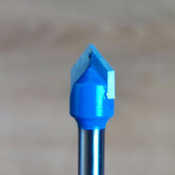 V-Shaped, Shank 6mm CNC Router Bit 90 Degree Milling Cutter Woodworking Bit (1 pc.)