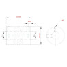 OD19mm x L25mm Flexible Shaft Coupling