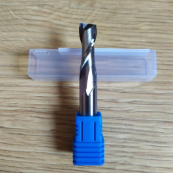 2 Flute HRC65 Milling Cutter for Aluminum M2 End Mill Carbide Milling Cutter Spiral Router Bit CNC End Mill 4 6 8 20mm