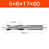 2 Flute HRC65 Milling Cutter for Aluminum M2 End Mill Carbide Milling Cutter Spiral Router Bit CNC End Mill 4 6 8 20mm