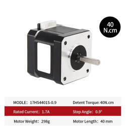 17HS4401S 0.9 degree 1.5A 0,4N.M Nema17 Stepper Motor