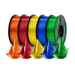 1kg PLA caurspīdīgs pavediens plastmasas 3D printerim 1,75 mm, bez sapīšanās, 3D drukāšanas stiepļu materiālu vakuuma iepakoj