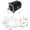 Nema 34 with 8.5N.m 6.0A Diameter 14mm stepper motor