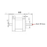 Double Shaft Nema17 Stepper Motor 0.7Nm 1.5A